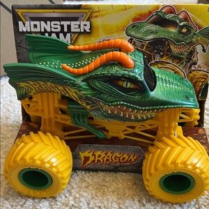 Dragon Monster Jam Truck 1:24 - Green and Yellow